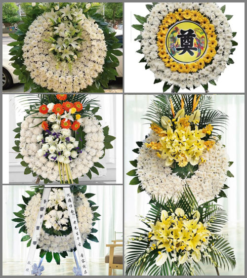 山东济宁鱼台县鱼城镇陈马村花圈速递